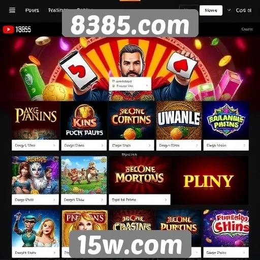 Comparativo de jogos oferecidos no 8385.com